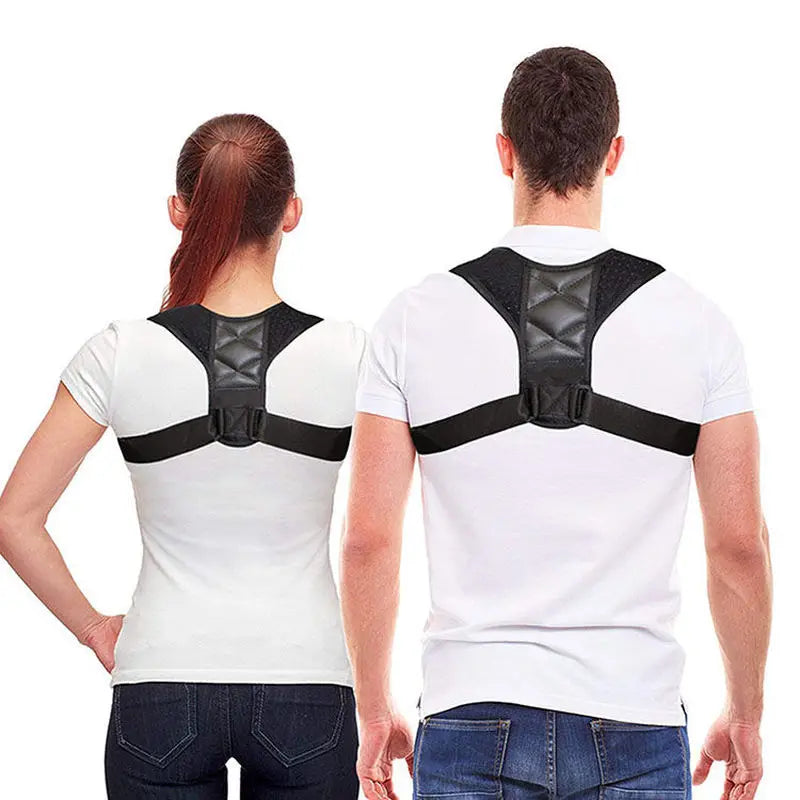 Adjustable Unisex Posture Corrector – Shoulder and Back Support, Spine Aligner, Breathable Comfort for Work, Home, and Sports