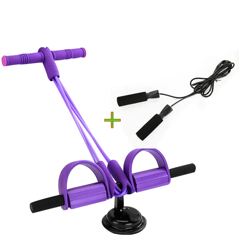 Abdominal Trainer + Resistance Bands for Home Workouts