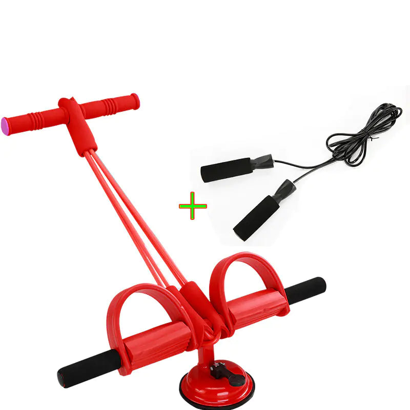 Abdominal Trainer + Resistance Bands for Home Workouts