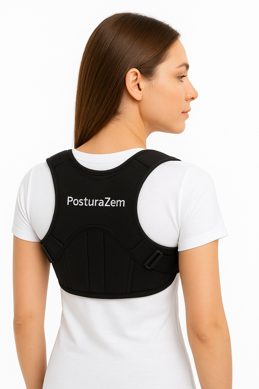 Adjustable Unisex Posture Corrector – Shoulder and Back Support, Spine Aligner, Breathable Comfort for Work, Home, and Sports